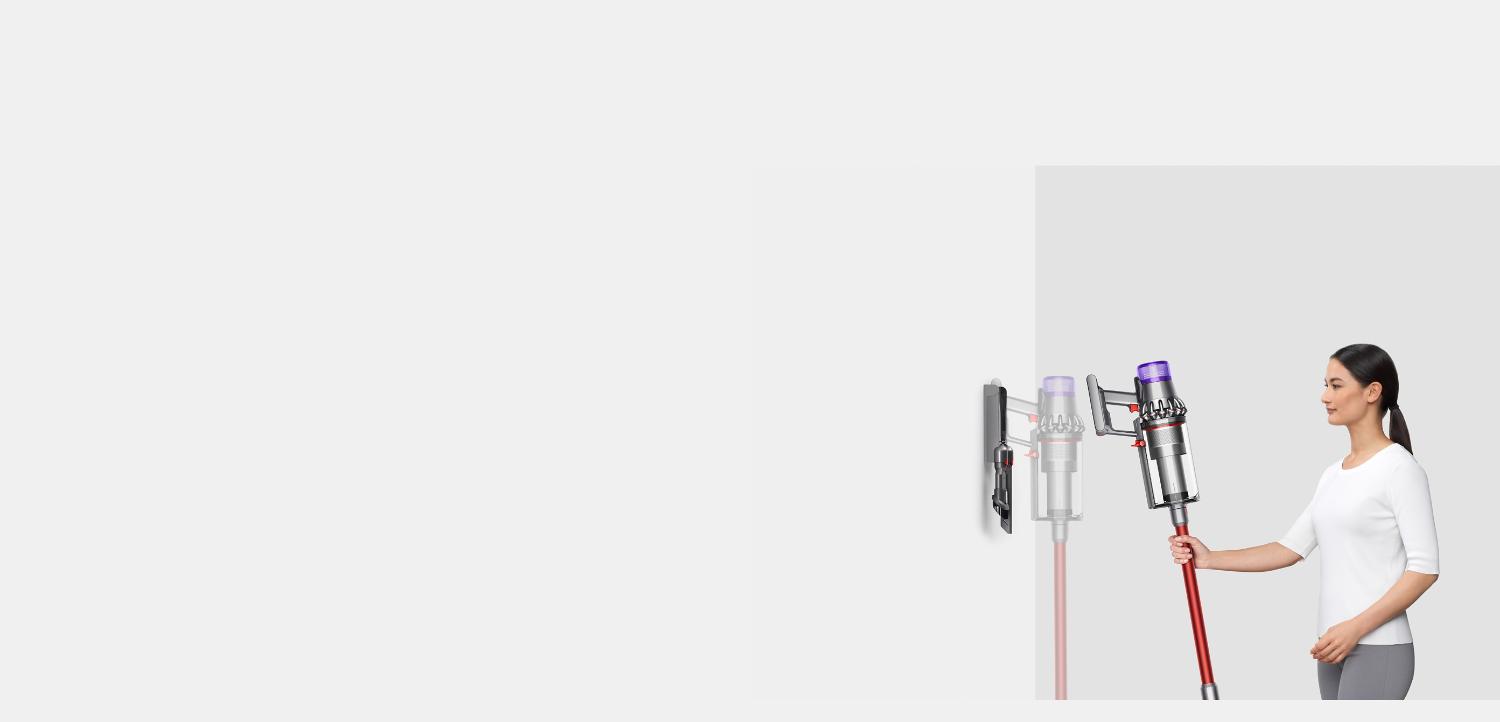 Vacuum being placed on charge